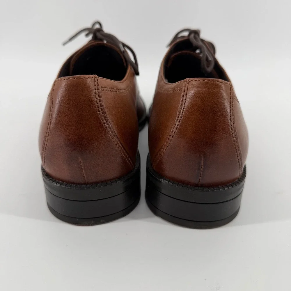 Cole Haan Derby Mens 9.5 Brown Grand 360 Plain Toe C38448 Leather Dress Shoes